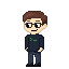 Pixel art character MoMa